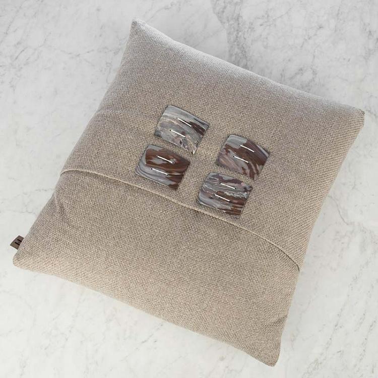 Декоративная льняная подушка 88 88 Cushion