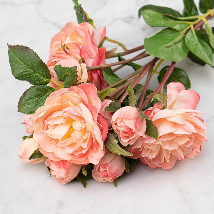 Искусственная роза Дэвид Остин розово-кремовая David Austin Rose Pink Cream 51 cm