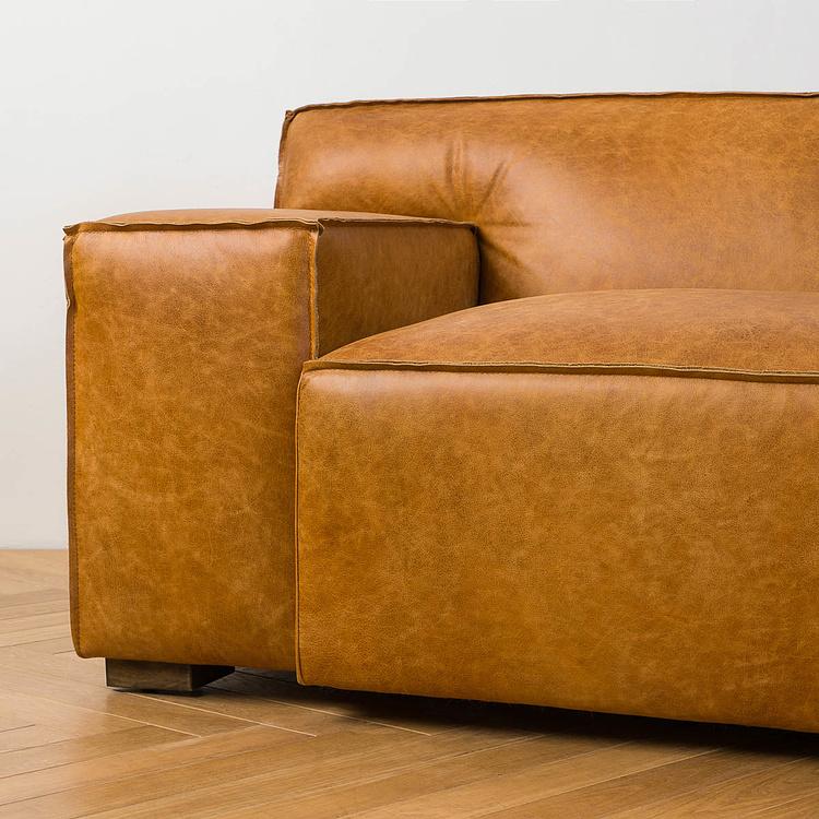 Трёхместный диван Мадрид, светлые ножки Madrid 3 Seater, Light Brown Wood D