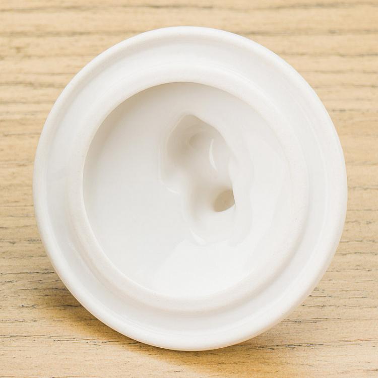 Стакан для ватных дисков с кроликом на крышке Rabbit Cotton Pads Glass With Lid