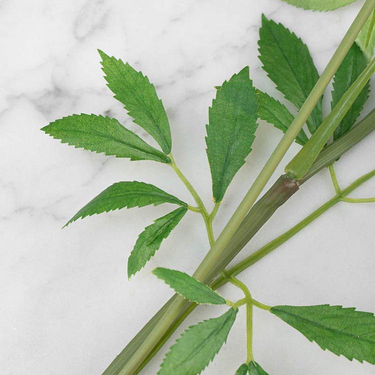 Искусственный цветок Анна Королевская бело-розовая, M Anna Royal Branch White Rose 92 cm