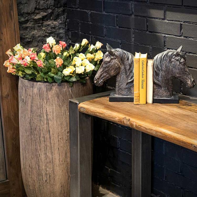 Набор из двух держателей для книг Кони 2 Bookend Horse Heads 2