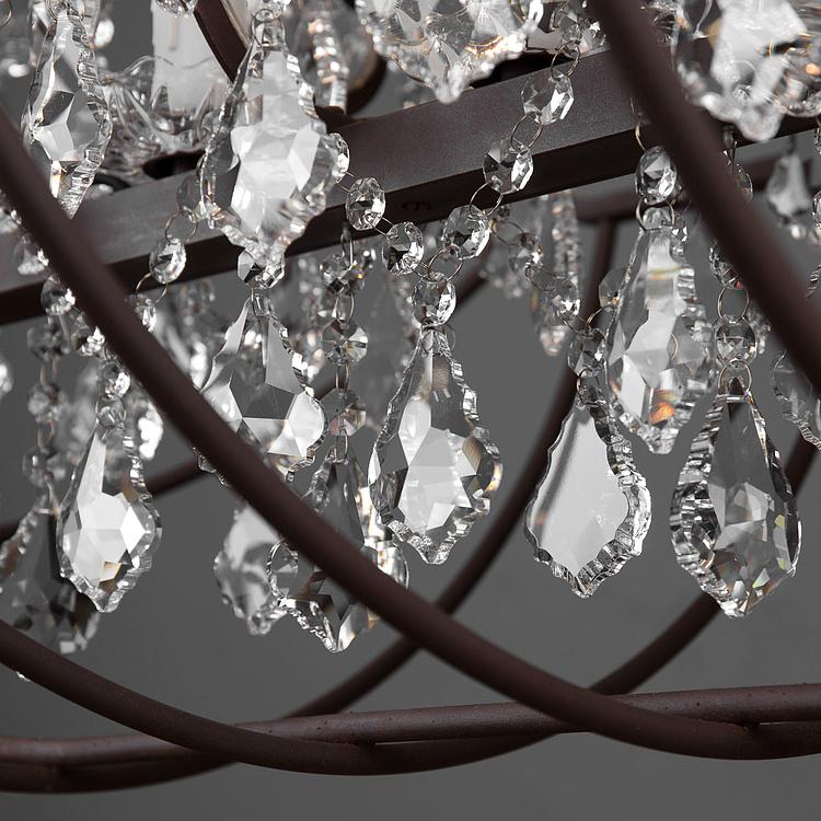 Прямоугольная Хрустальная люстра с гироскопом, S Gyro Crystal Rectangular Pendant Small