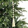 Новогодняя подвеска Tassel With Large Rhinestones Green 33 cm