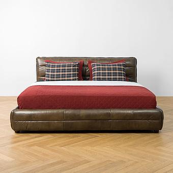 Двуспальная кровать Sahara Double Bed RM натуральная кожа Antique Master