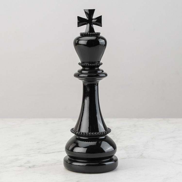 Статуэтка Шахматная фигура Король Chess King Shiny Black