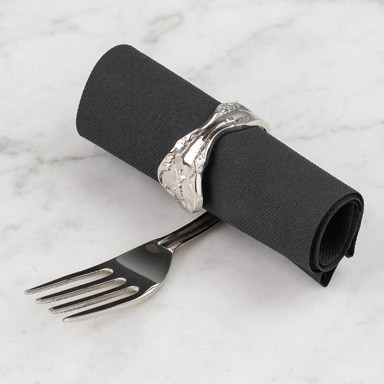 Кольцо для салфетки Вилка Fork Napking Ring Silver