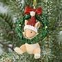 Ёлочная игрушка Xmas Mouse Hanging In Wreath 6 cm