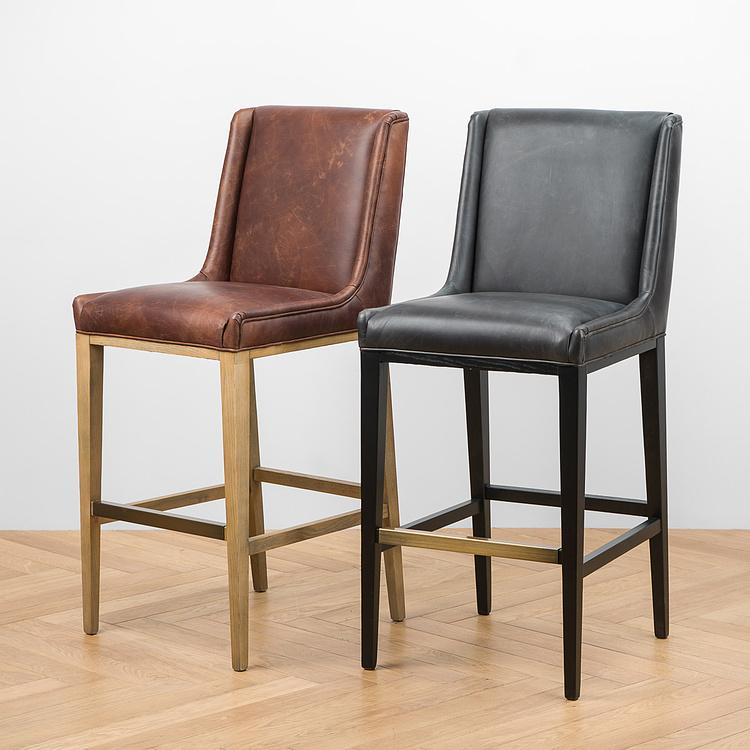 Барный стул Маргарита, чёрные ножки Margarita Barstool, Oak Black
