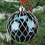 Ёлочная игрушка Mesh Ball Blue 10 cm