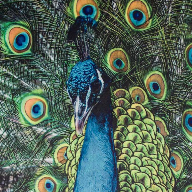 Декоративная подушка с бахромой Павлин Cushion With Fringes Peacock