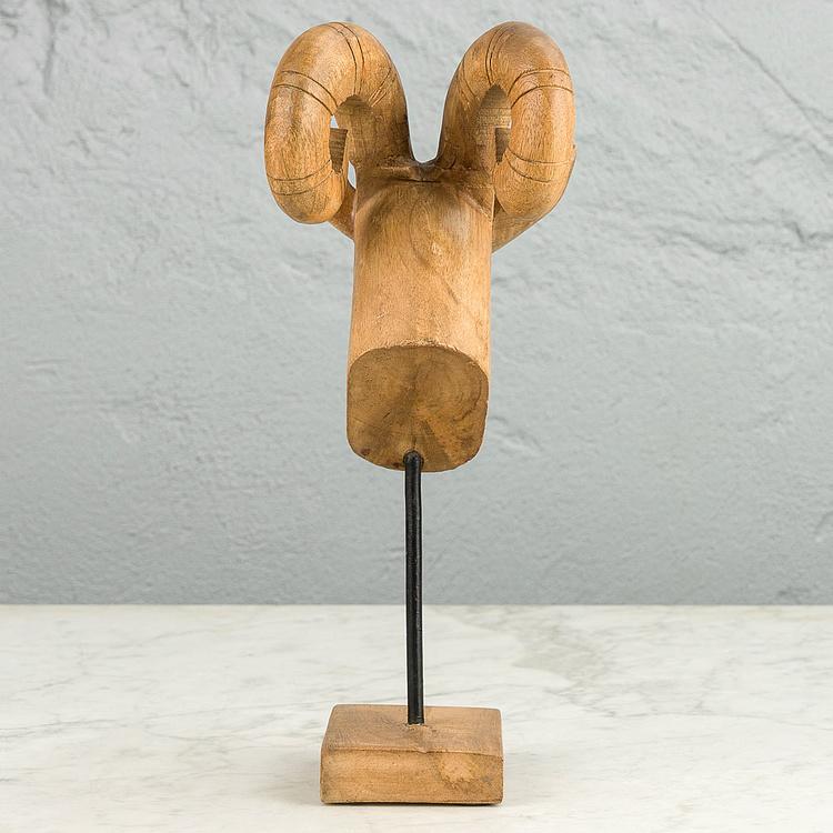 Статуэтка Голова козерога Билли Billy Goat Head Mango Wood