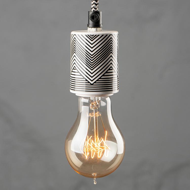 Подвесной светильник Зигзаг Metal Pendant Douille Zig Zag Pattern