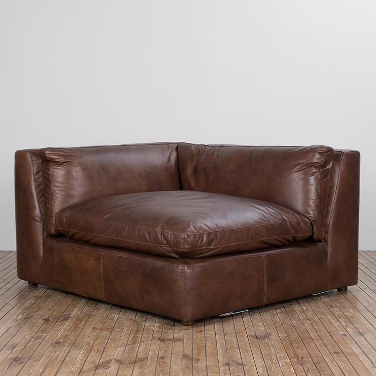 Угловой модульный кожаный диван Зенна 2, S Zenna Group Small 2 Leather
