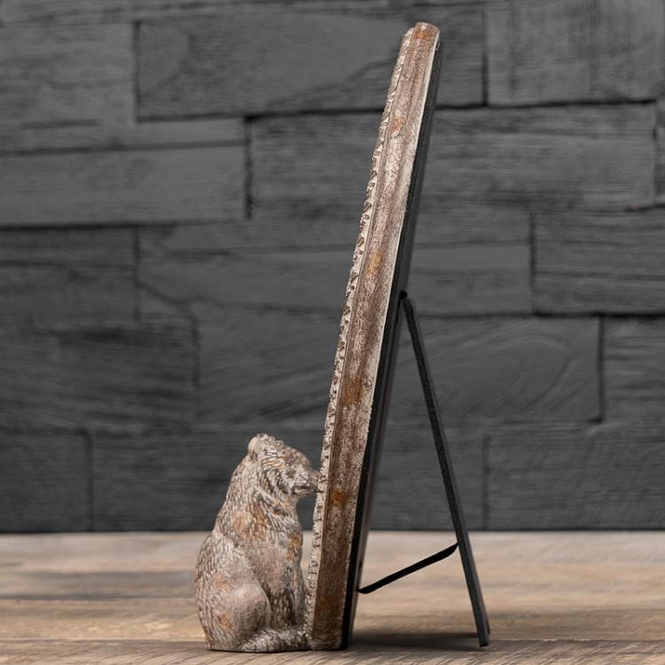 Овальное настольное зеркало Два медведя Mirror With 2 Bears Looking