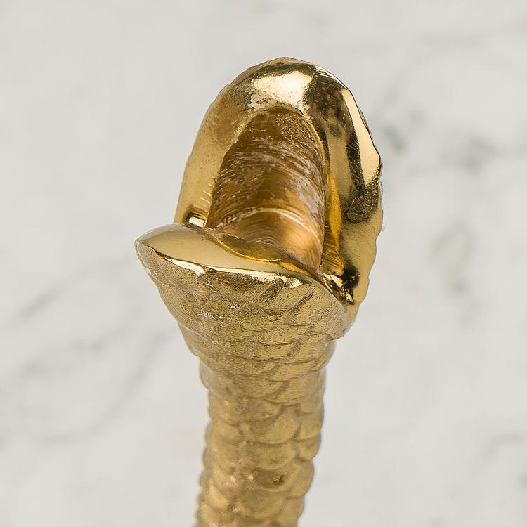 Золотой подсвечник Змея Snake Candle Holder Gold
