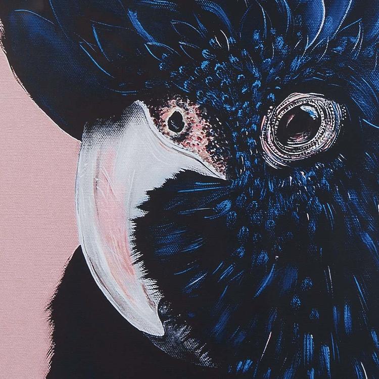 Фото-принт на холсте в раме Синий какаду Canvas Picture With Frame Blue Cockatoo