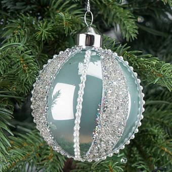 Striped Ball Green 8 cm