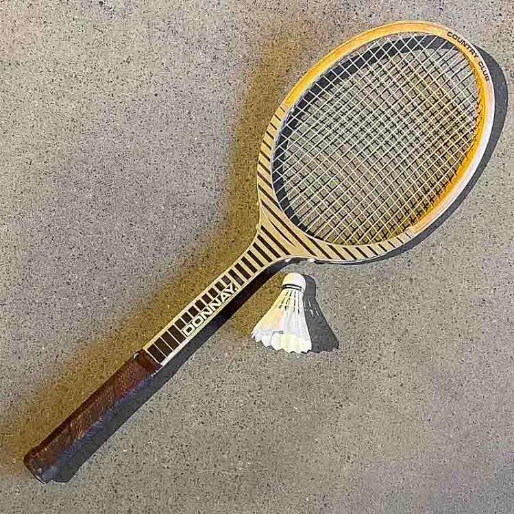 Винтажная ракетка и воланчик 3 Vintage Racket And Shuttlecock 3