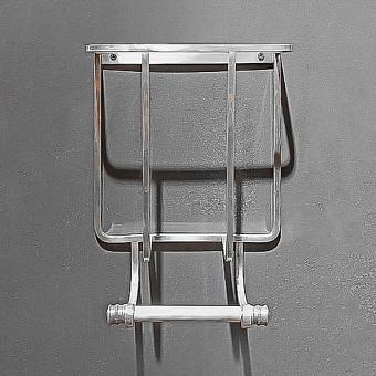 Magazine And Toilet Paper Holder Nickel Finish