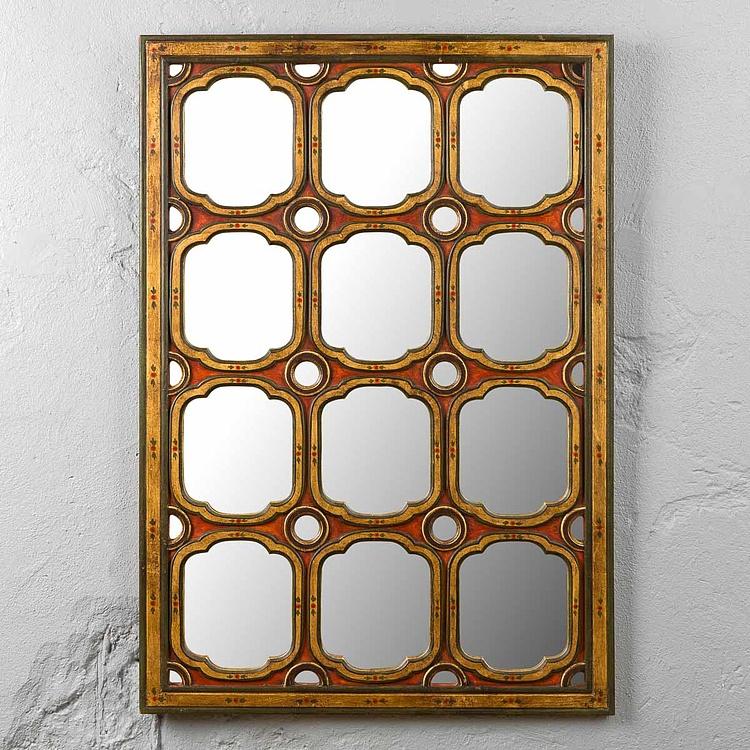 Зеркало в расписанной вручную раме Кастилия Castillan Handpainted Mirror