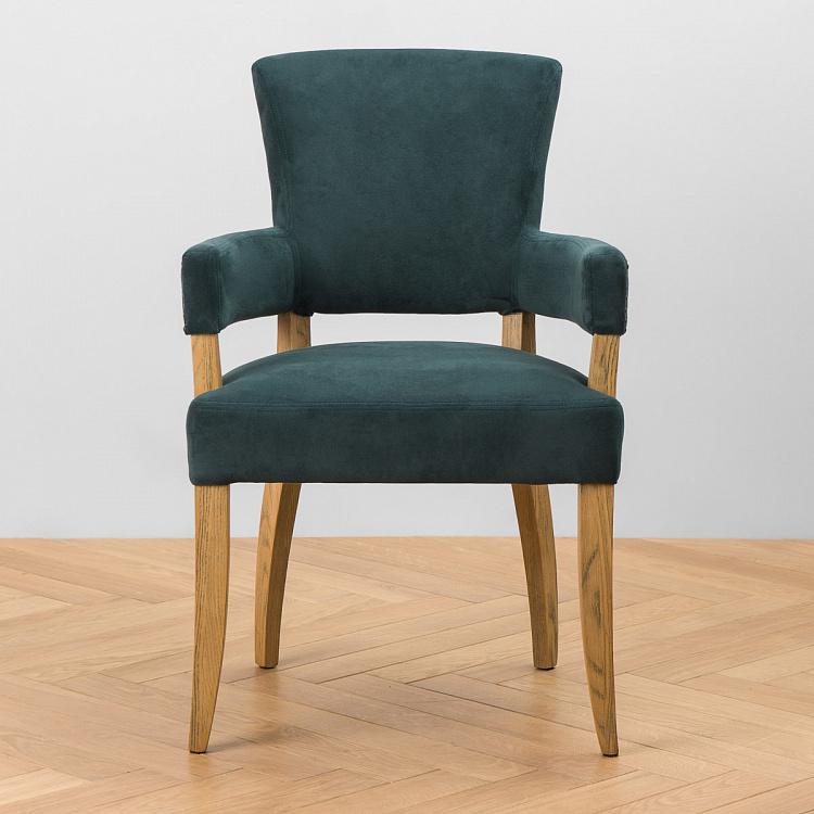 Стул Ньюпорт с подлокотниками, светлые ножки Newport Dining Chair, Oak Brown