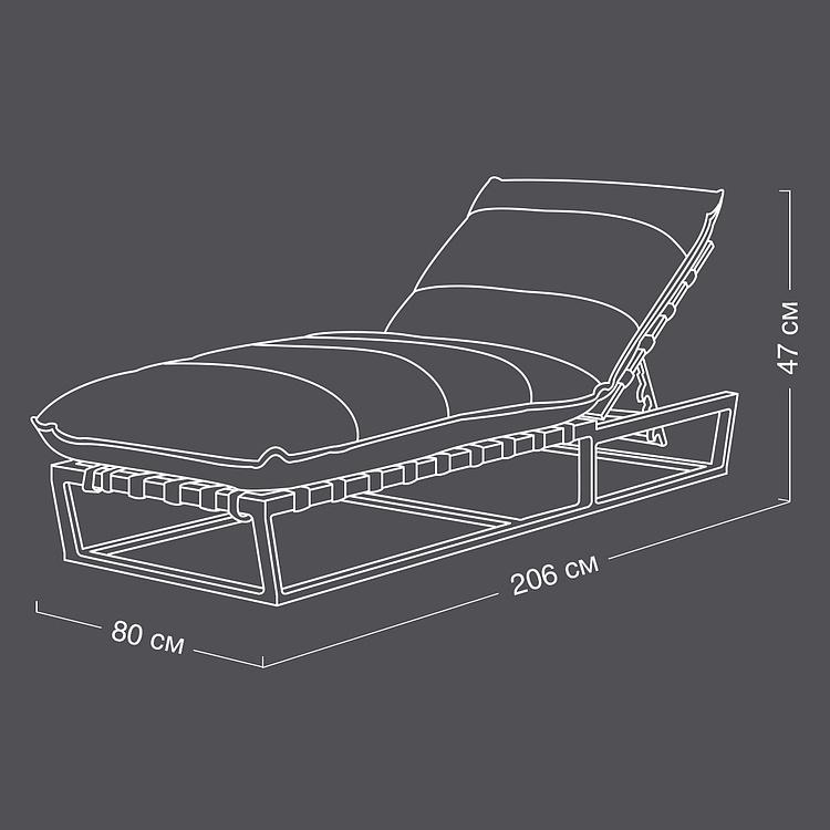 Шезлонг-лежак Риф Reef Lounger, Black