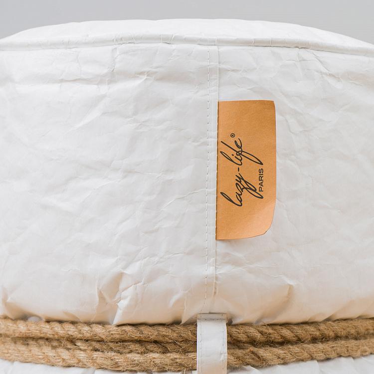 Белый пуфик Куронн Couronnes Footstool White