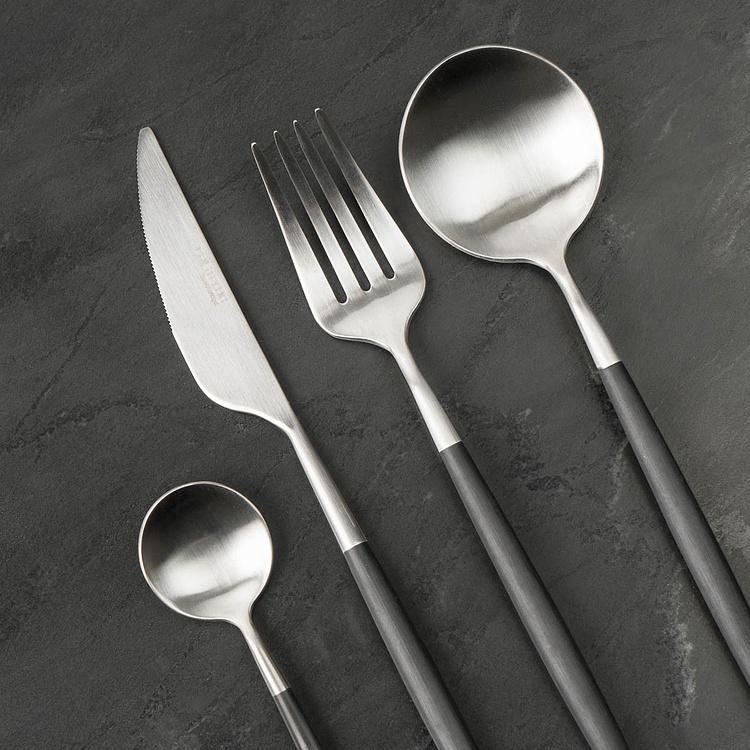 Набор Неон из 24 столовых приборов на 6 персон по 4 предмета в подарочной коробке Set Of 24 Cutlery Pieces Neon