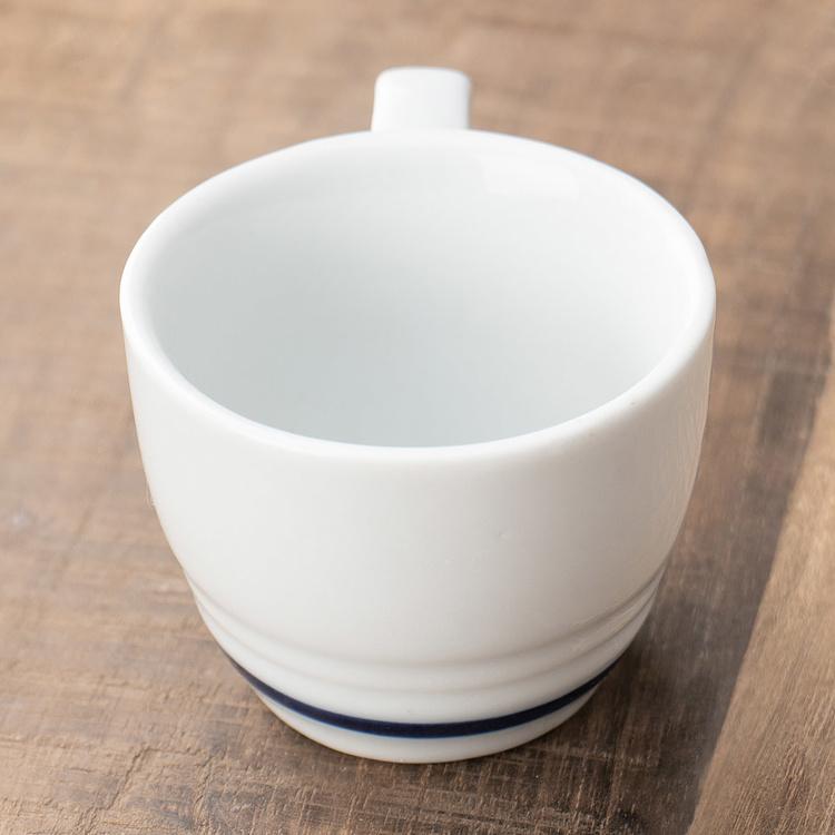 Кофейная пара Синяя полоска Filo Blue Coffee Cup And Saucer