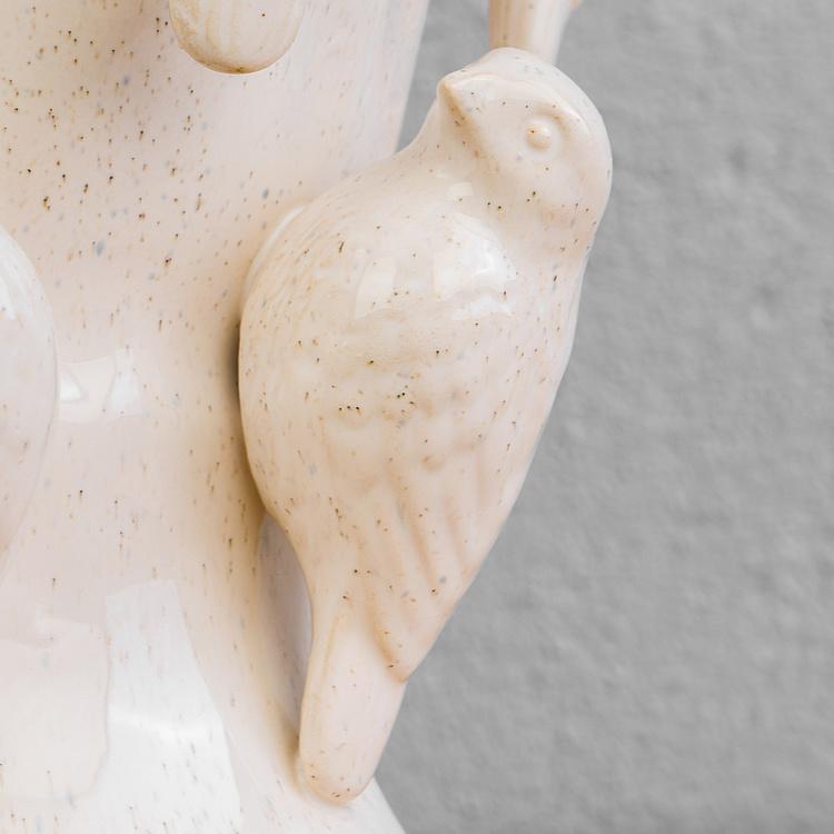 Белая ваза Птицы Birds Vase White