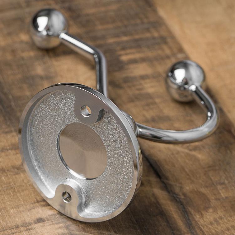 Двухрожковый крючок цвета хром Double Hook Chrome