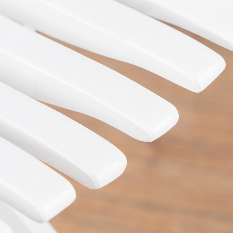 Белый низкий барный стул Бык Bull Barstool Low White