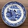 Винтажная тарелка Vintage Plate Blue White Medium 13