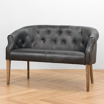 Marshall 2 Seater, Oak Sandwashed Leather