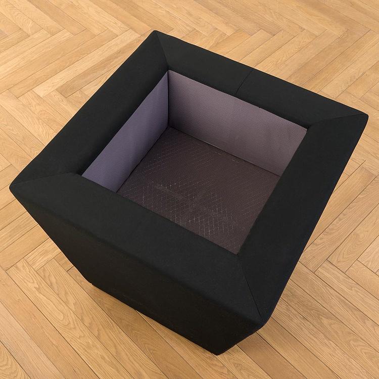 Кашпо Алюминиевый куб с тканью, L Square Planter Large