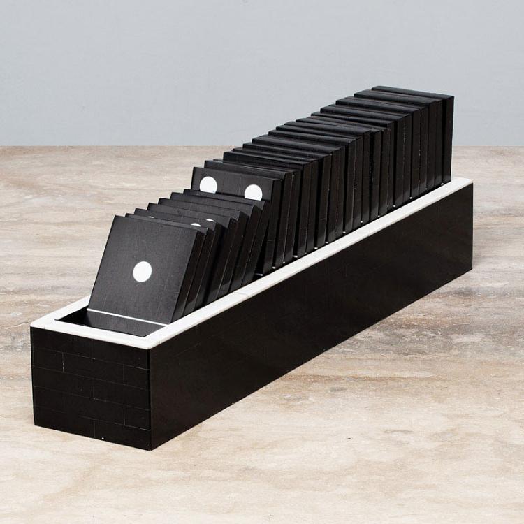 Настольная игра Домино с игральными костями большого размера XXL Bone Domino In Tray