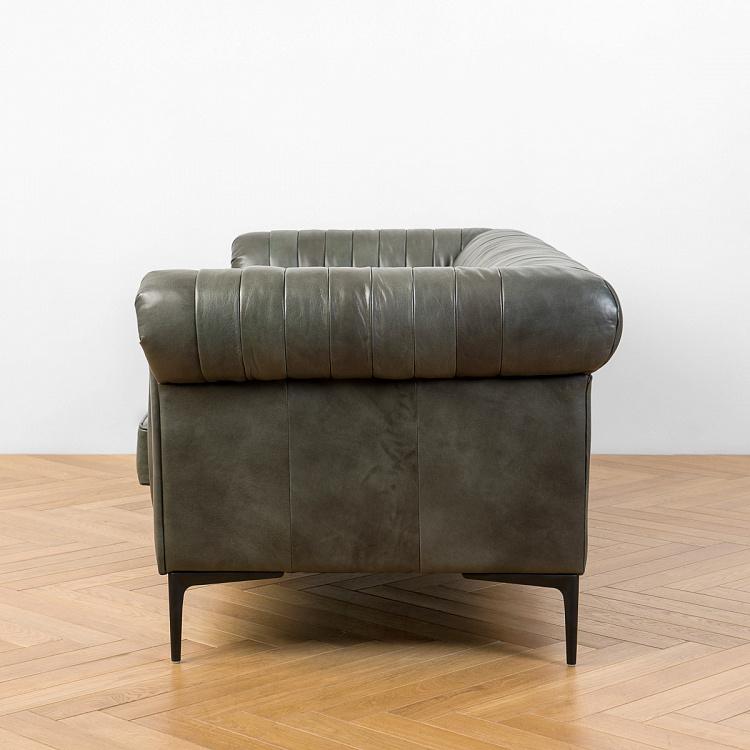 Трёхместный диван Вена Vienna 3 Seater, Black Matt Metal RM