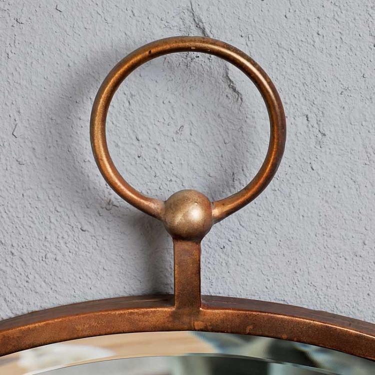 Круглое зеркало Фоб Fob Round Mirror Copper Patina