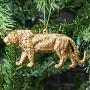 Ёлочная игрушка Hanger Tiger Gold 14 cm