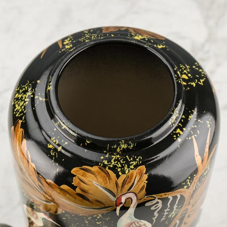Ваза с крышкой Журавли Crane Lidded Vase