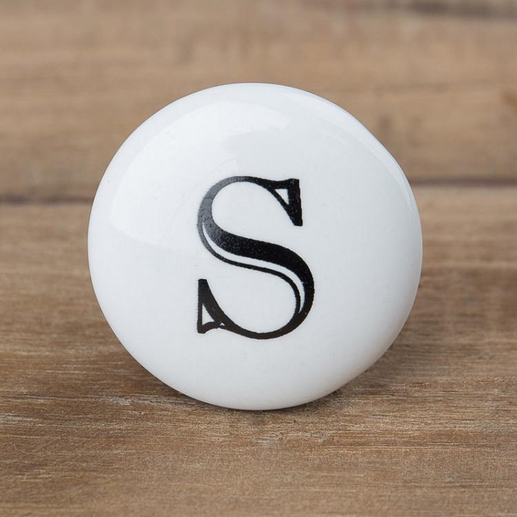 Мебельная ручка-кнопка Алфавит S Alphabet Knob S