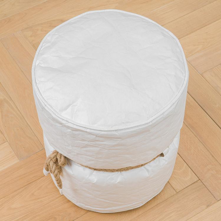 Белый пуфик Куронн Couronnes Footstool White