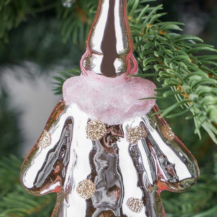 Ёлочная игрушка Розовый клоун Glass Clown Pink 14 cm