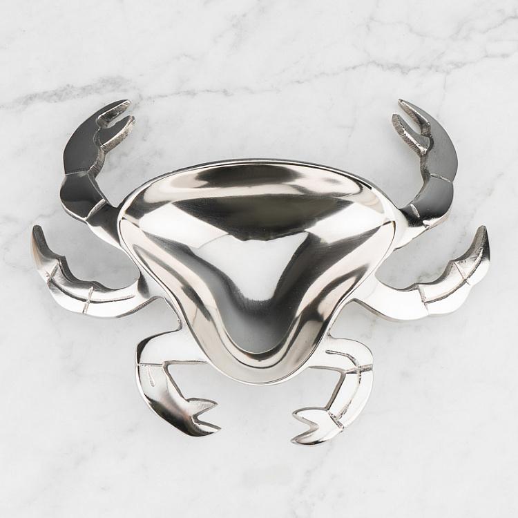 Подставка для мелочей и украшений Серебряный краб Silver Crab Trinket Tray