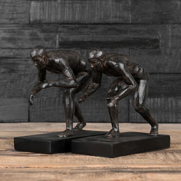 Набор из двух держателей для книг Борцы Bookend Wrestling Men