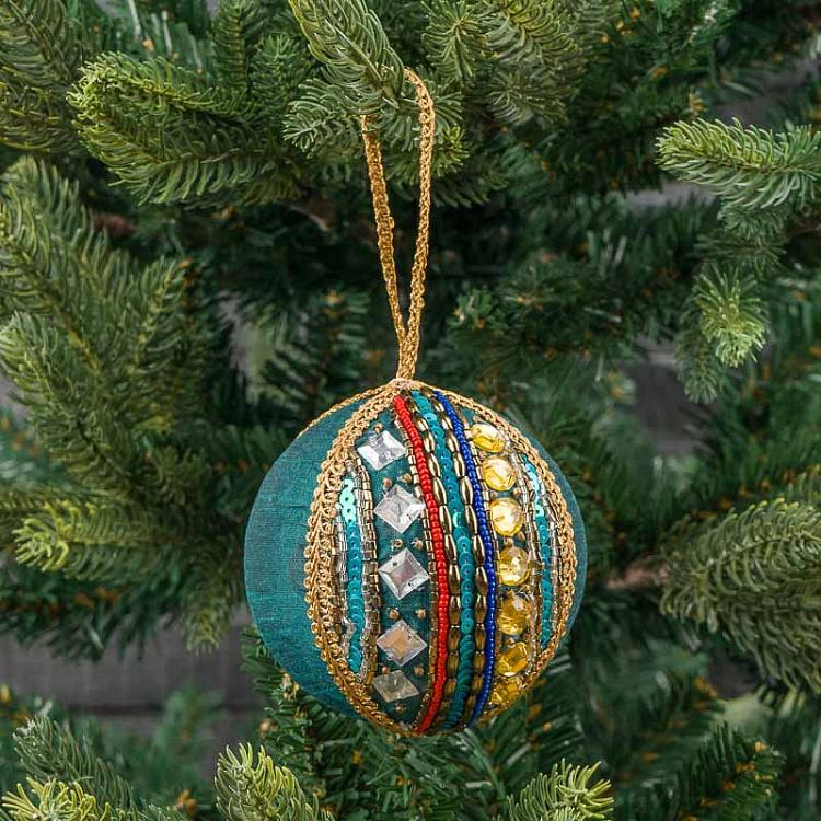 Ёлочный шар с этническим орнаментом Ethnic Ornament Ball 8 cm