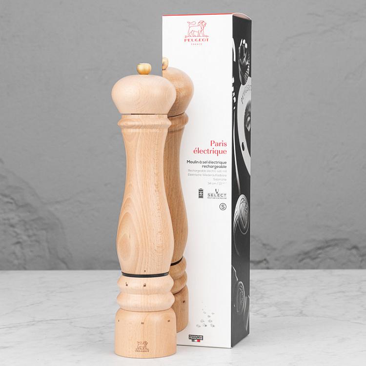Электрическая мельница для соли Париж, светлое дерево Paris Electric Salt Mill Natural Wood