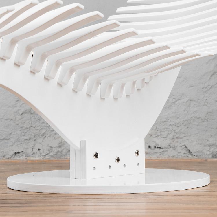 Белое кресло-шезлонг Кит Whale Lounge White