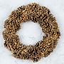 Новогодний венок Pinecone Wreath Gold 46 cm